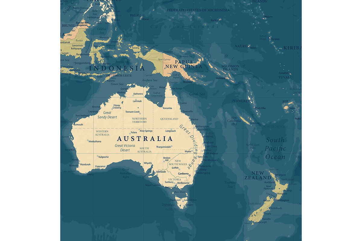 Vector World Map - Large&Detailed, a Decorative Illustration by PorcuPen Works (Photo 5 of 7)