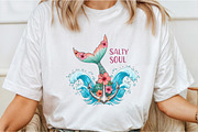 Salty Soul Mermaid PNG, an Illustration by DreamCafeArt (Thumbnail 2 of 5)