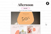 Afternoon social media graphic, a Social Media Template by Chanut is industries (Thumbnail 9 of 11)