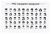 Human Face Avatars Illustration Set, a Person Illustration by Designfour (Thumbnail 3 of 8)