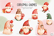 Christmas gnome clipart, an Illustration by Chonnieartwork (Thumbnail 3 of 8)