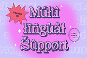 Dalbine 3D, a Serif Font by Craft Supply Co. (Thumbnail 6 of 8)