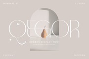 Qegor Modern and Minimalist Serif, a Serif Font by Storytype Studio (Thumbnail 1 of 12)