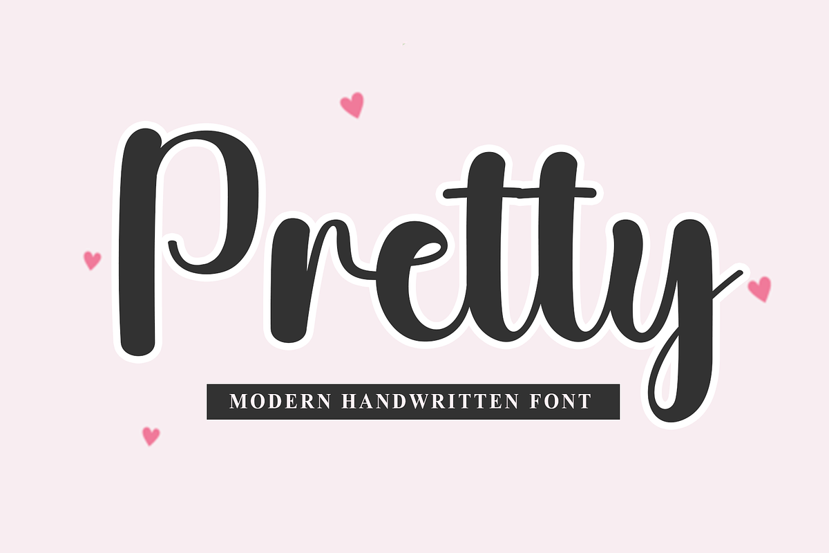 Pretty, a Handwritten Font by FreshTypeINK (Photo 1 of 8)
