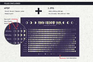 2025 Lunar Calendar. Northern Hem