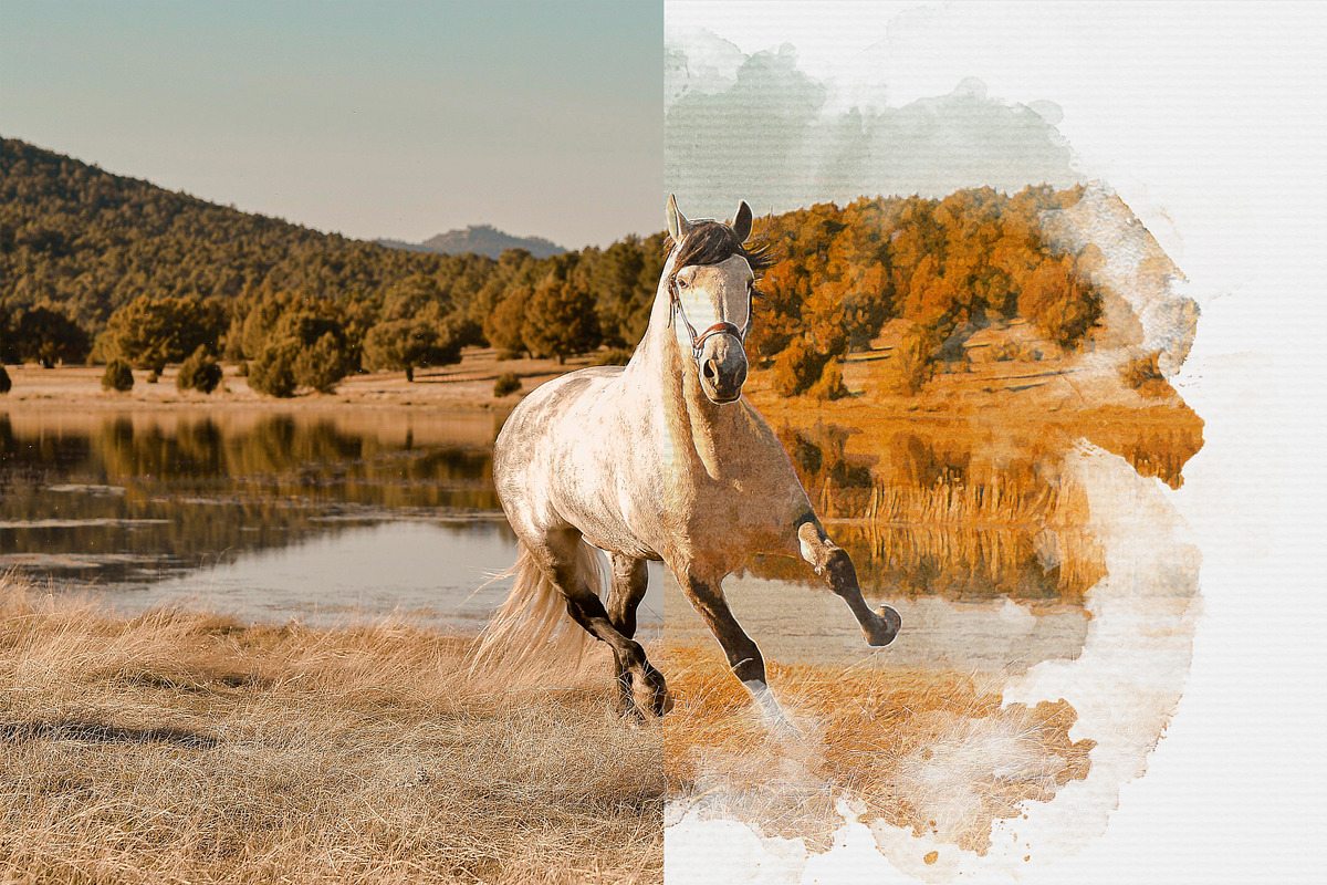 Realistic Watercolor Painting Effect, a Layer Style Add-On by liptouse (Photo 2 of 9)
