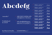 Auralic, a Serif Font by Black Studio (Thumbnail 3 of 18)