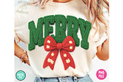 Merry Christmas Crochet PNG, a Seasonal Illustration by RETROVIBZDESIGNS (Thumbnail 5 of 6)
