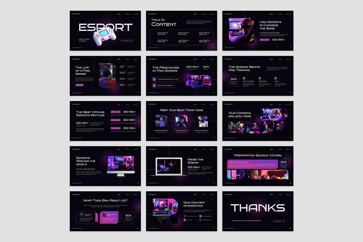 Gaming Esport Presentation, a Presentation Template by Annora Studio (Photo 5 of 7)