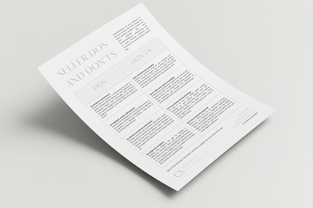 Real Estate Seller Do and Don't List, a Design Template by EstateElements (Photo 4 of 7)