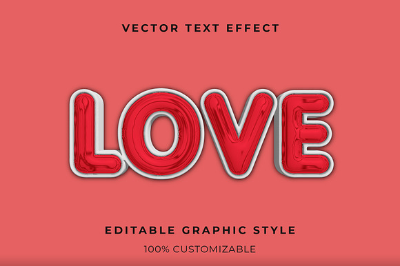 Shiny Red Balloon Text Effect preview 2