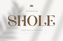 Shole - Display Serif Font