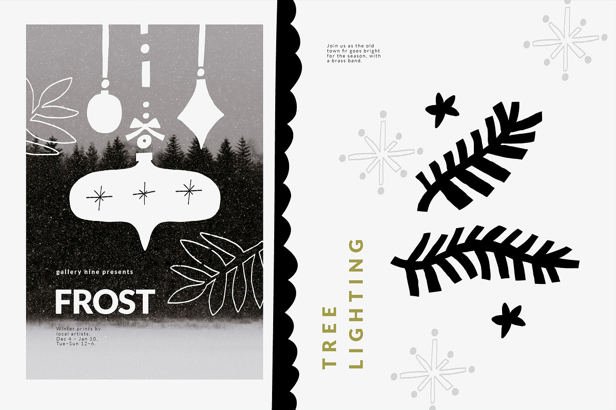WINTER OVERLAYS | CHRISTMAS CLIPART, a Decorative Illustration by Favete Art (Photo 14 of 21)