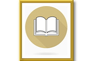 Fine Flat Icon With Book, an Icon by FineArtStudio (Thumbnail 2 of 3)
