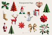 Christmas Origami Paper Elements, a Graphic by Youandigraphics (Thumbnail 10 of 10)