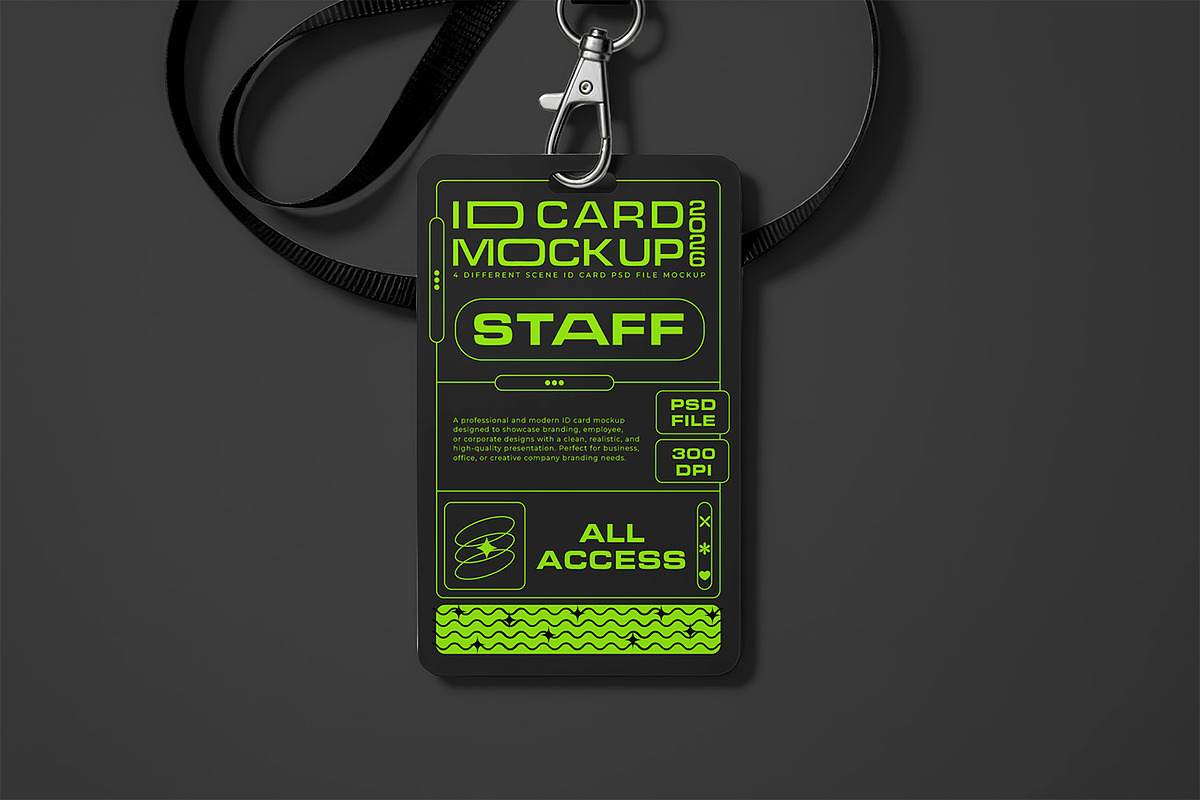ID Card Mockup, a Product Mockup by Nathatype (Photo 2 of 9)
