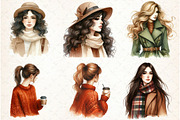 Watercolor Autumn Clipart-01, an Illustration by Libby Wishes (Thumbnail 5 of 7)