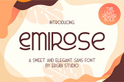 Emirose |Sweet&ElegantFont|, a Sans Serif Font by ErgibiStudio (Thumbnail 1 of 12)