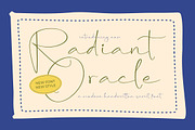 Radiant Oracle, a Script Font by Integritype Studio (Thumbnail 1 of 15)