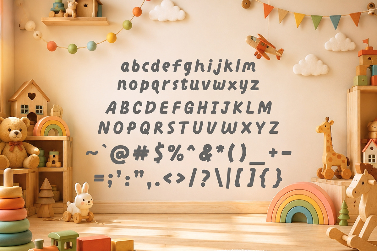 Toyland - Playful Rounded Kids Font, a Sans Serif Font by HipFonts (Photo 2 of 12)