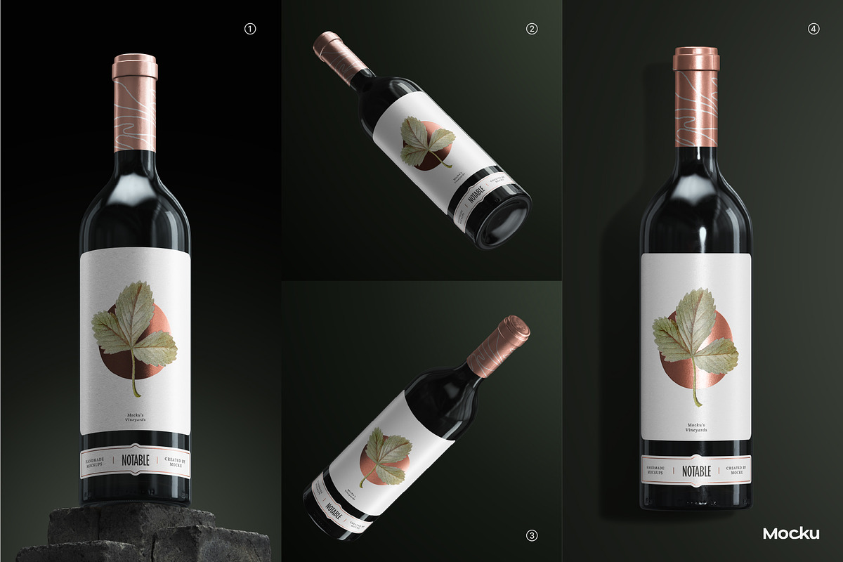 The wine creator - Bordeaux bottle, a Product Mockup by Mocku (Photo 8 of 14)