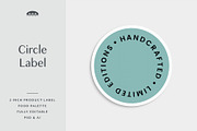 Circle Label Template, a Stationery Template by Viaduc (Thumbnail 1 of 2)