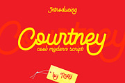 Courtney, a Script Font by NREY (Thumbnail 1 of 9)