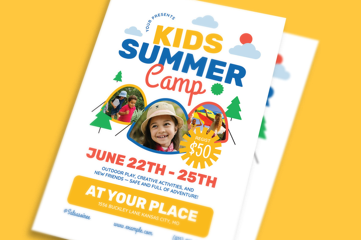 Kids Summer Camp Event Flyer, a Flyer Template by Guuver (Photo 2 of 3)
