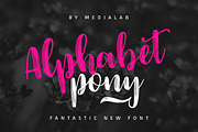 Alphabet Pony, a Handwritten Font by supfonts (Thumbnail 1 of 8)