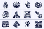 Vintage Game Illustration Set, a Technology Illustration by Prosymbols (Thumbnail 7 of 8)