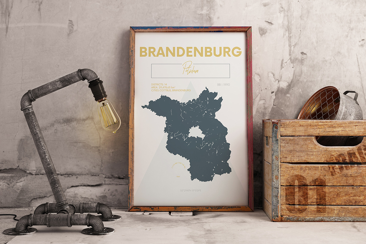 German States Maps | Poster, an Illustration by MaximGertsen (Photo 9 of 10)