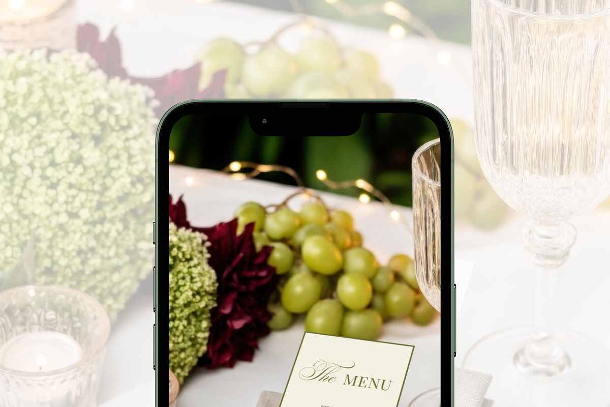 4x9.25 Garden Wedding Menu Mockup, an Advertising Mockup by Serenefeeling (Photo 7 of 8)