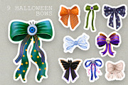 Halloween Bows Clipart Hand Drawn, an Object Graphic by the_myro (Thumbnail 3 of 12)