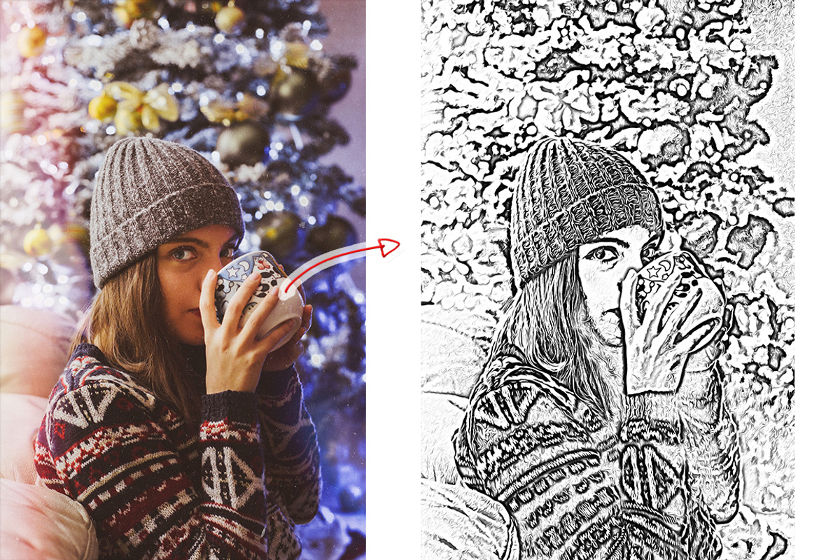 (50% off) Sketch Oil Paint Action, an Action Add-On by Linspace (Photo 6 of 10)
