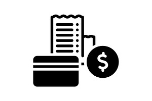 Payment amount solid icon, a Solid Icon by Creative priyanka
