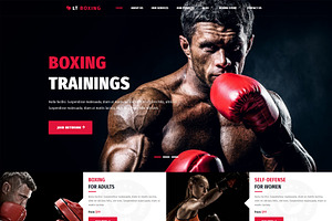 LT Boxing WordPress Kickboxer Theme