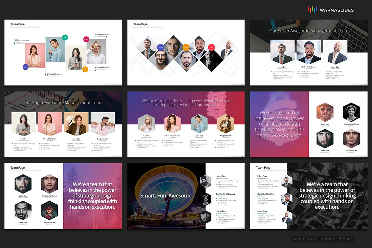 Team Members PowerPoint Templates