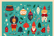 Merry Christmas collection, a Seasonal Illustration by MoleskoStudio (Thumbnail 5 of 22)