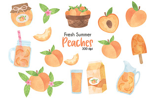 Peaches Clipart