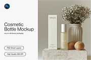 Peach Cosmetic Bottle Mockup, a Packaging Mockup by Digital Asset Co (Thumbnail 1 of 4)