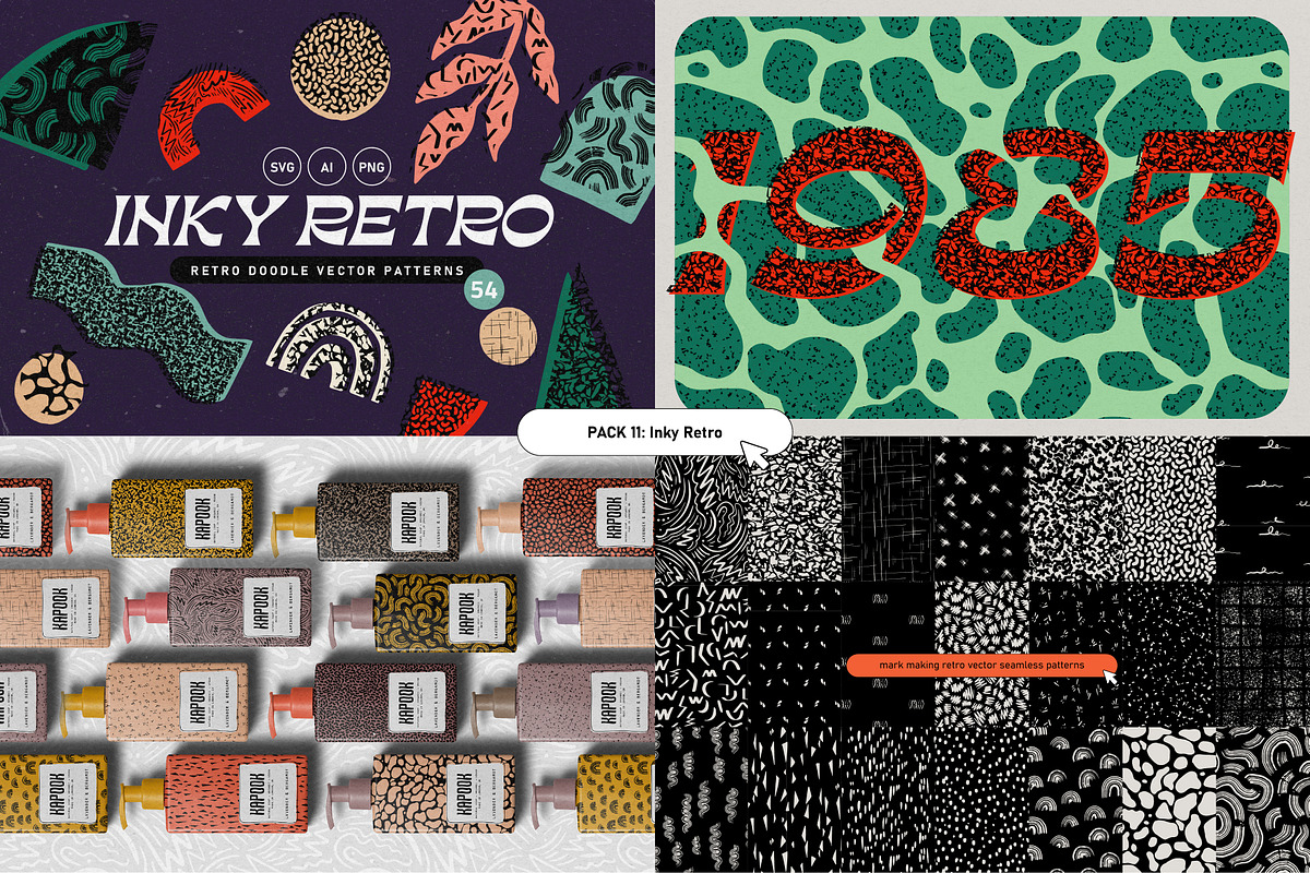 Retro Pattern Library 80% OFF, a Pattern Graphic by angelainthefields (Photo 13 of 25)
