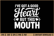 I've Got A Good Heart But This Mouth, a Seasonal Illustration by Handy Arts Studio (Thumbnail 1 of 3)