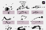Splatter Brushes for Procreate, a Brush Add-On by Les Frolova (Thumbnail 6 of 9)
