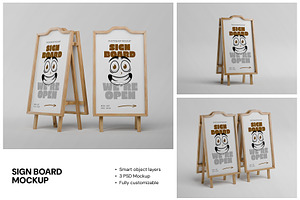 Sign Board Mockup