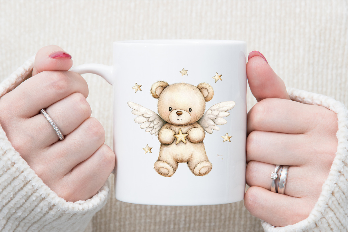 Watercolor Beige Teddy Bear Nursery, an Illustration by Sublimation Artist (Photo 5 of 6)