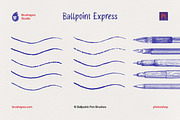 Photoshop Ballpoint Pen Brushes, a Brush Add-On by brushapes.com (Thumbnail 3 of 10)