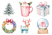 Pastel Preppy Christmas Clipart, an Illustration by Daily.Designs (Thumbnail 4 of 5)