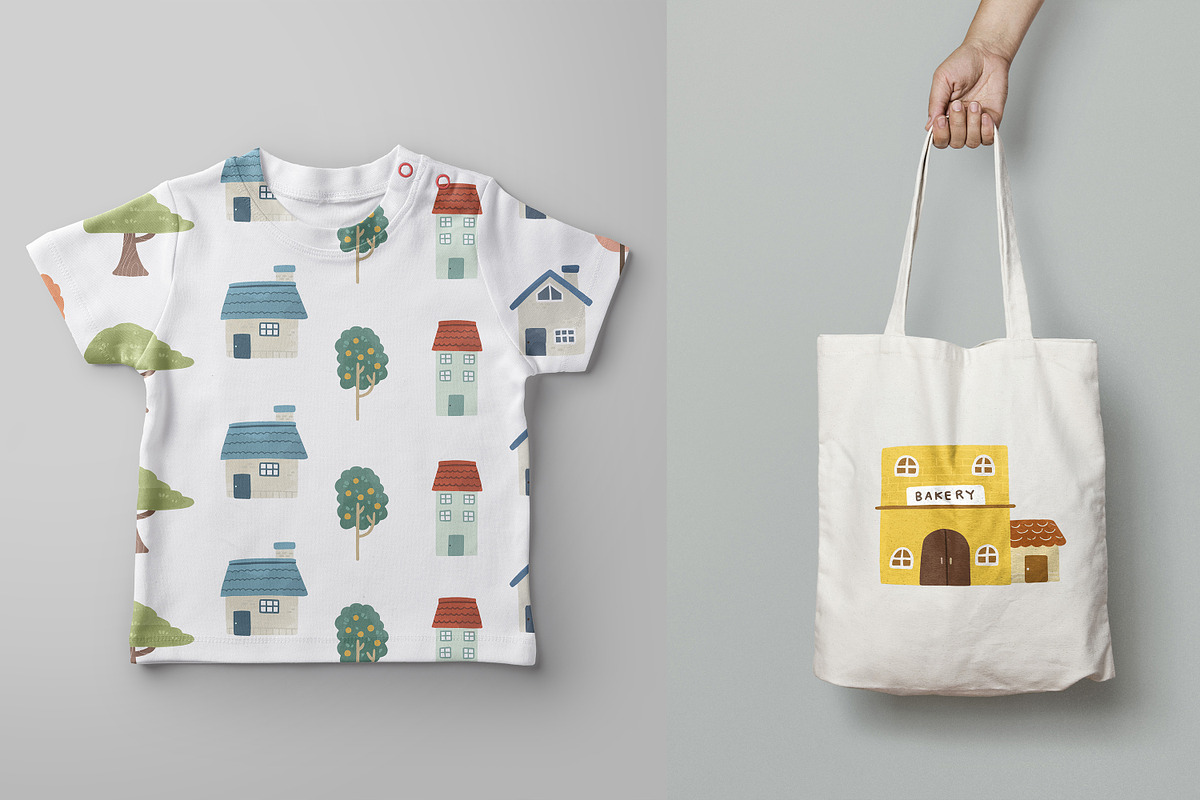 City cute element bundle, an Object Illustration by RizkaNurfazrina (Photo 3 of 7)