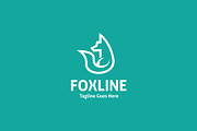 Fox Line - Line Art Logo, a Branding & Logo Template by ashenterprise (Thumbnail 3 of 3)