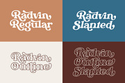 Radvin – Bold Retro Display Font, a Serif Font by Typebae (Thumbnail 2 of 13)